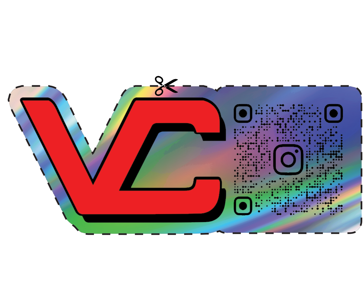 Holographic QR Code Stickers & Labels