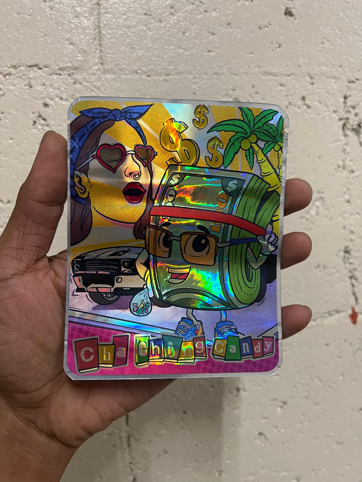 4x5 Round Edge Mylar - Hologram