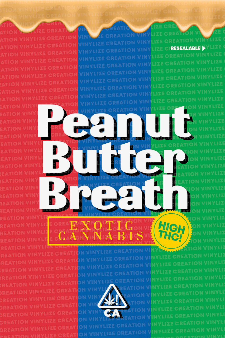 Custom Mylar Bag - Peanut Butter Breath