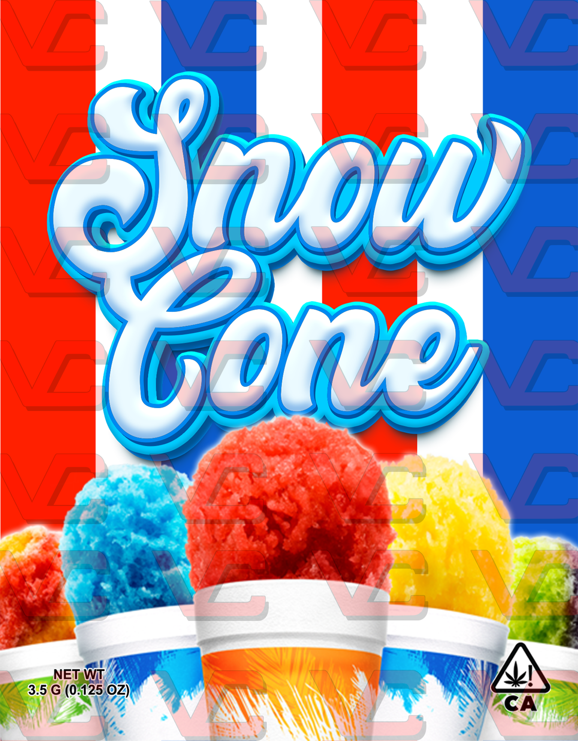 Custom Mylar Bag - SNOWCONE 1
