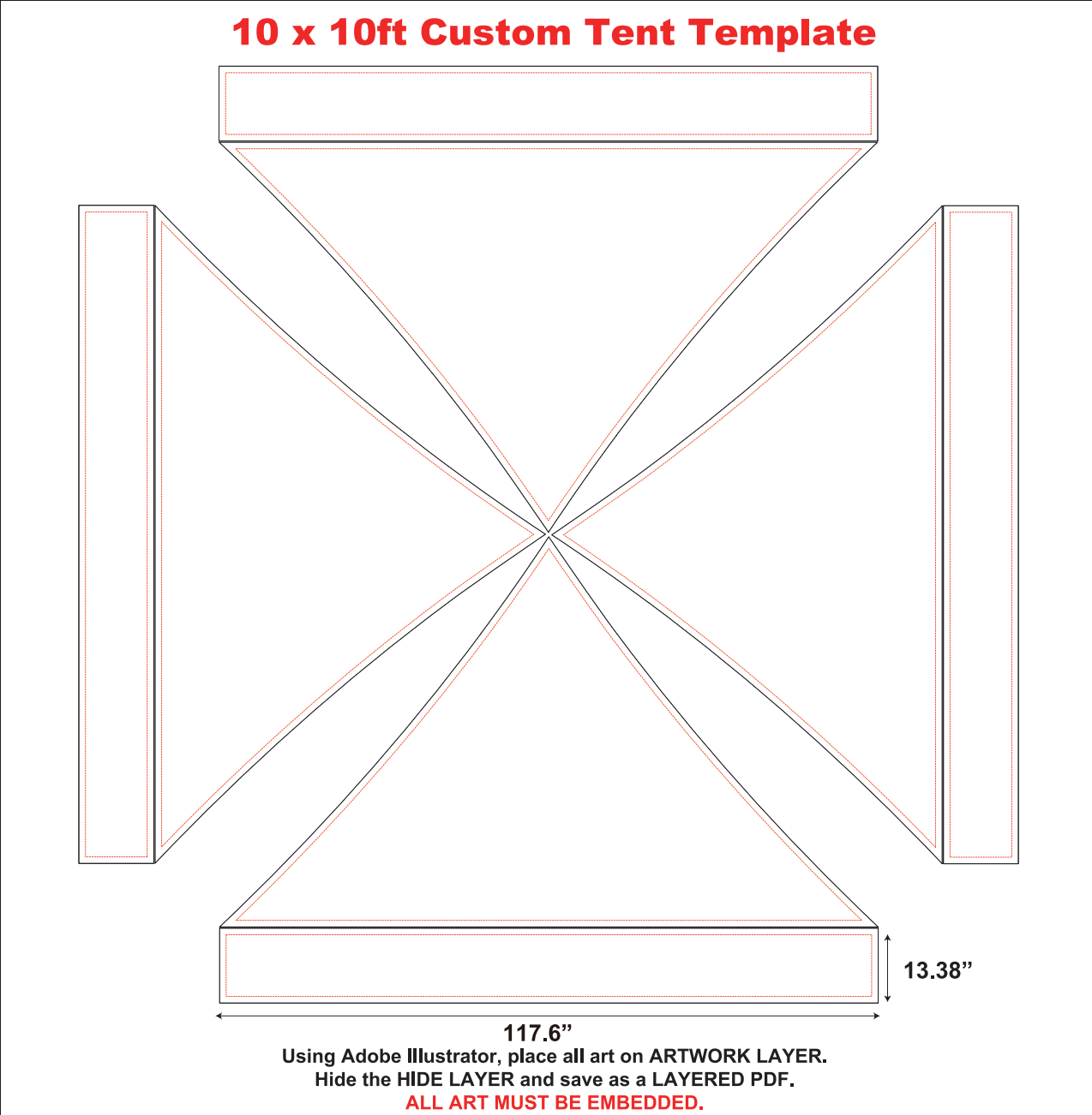 10×10 Custom Event Tent Package