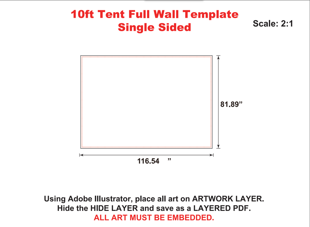 10×10 Custom Event Tent Package