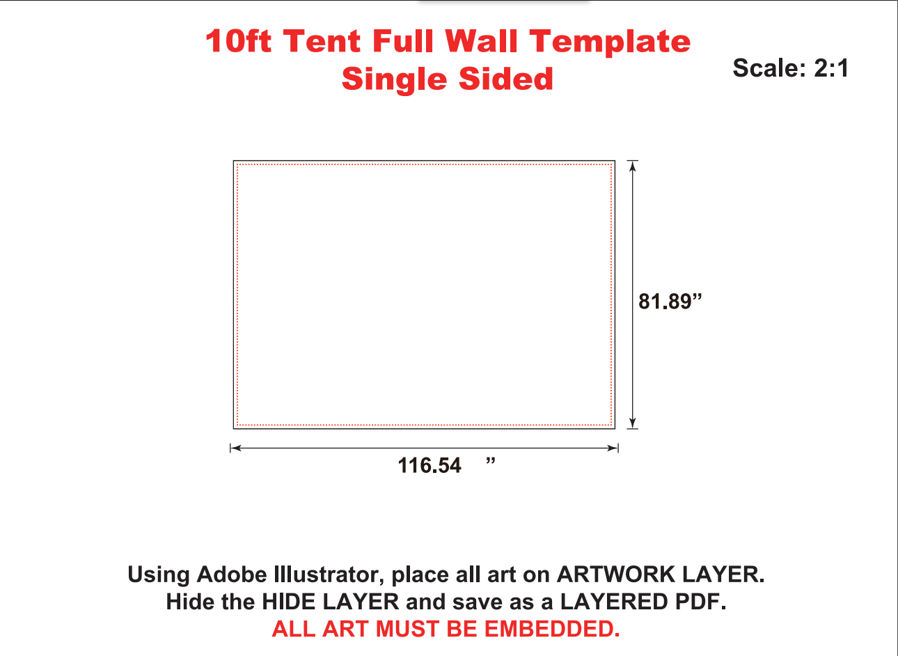 10×10 Custom Event Tent Package