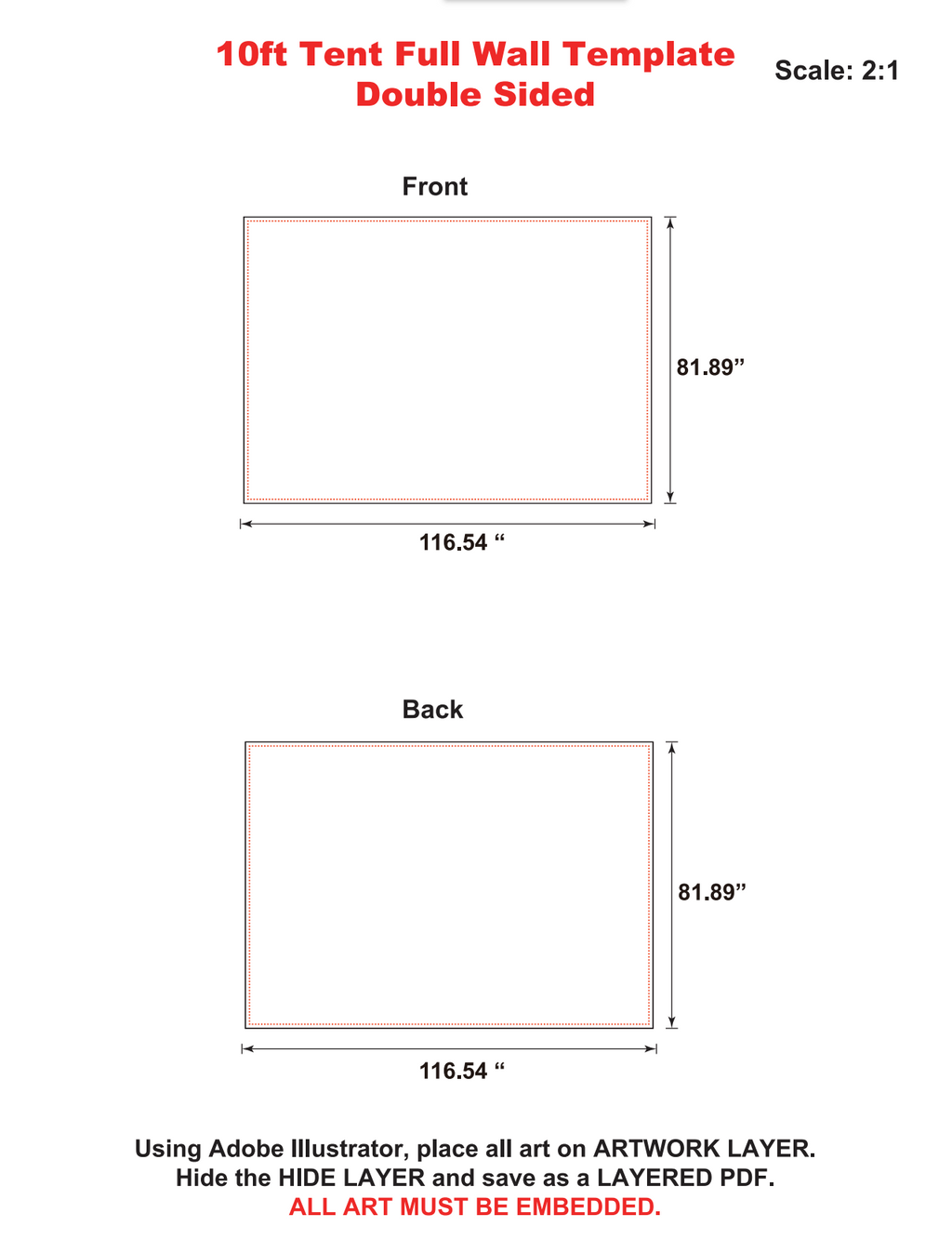 10×10 Custom Event Tent Package