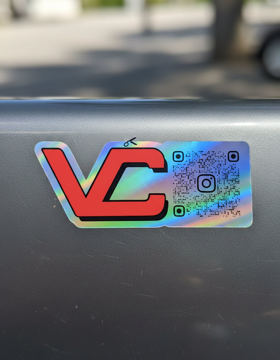 Holographic QR Code Stickers & Labels