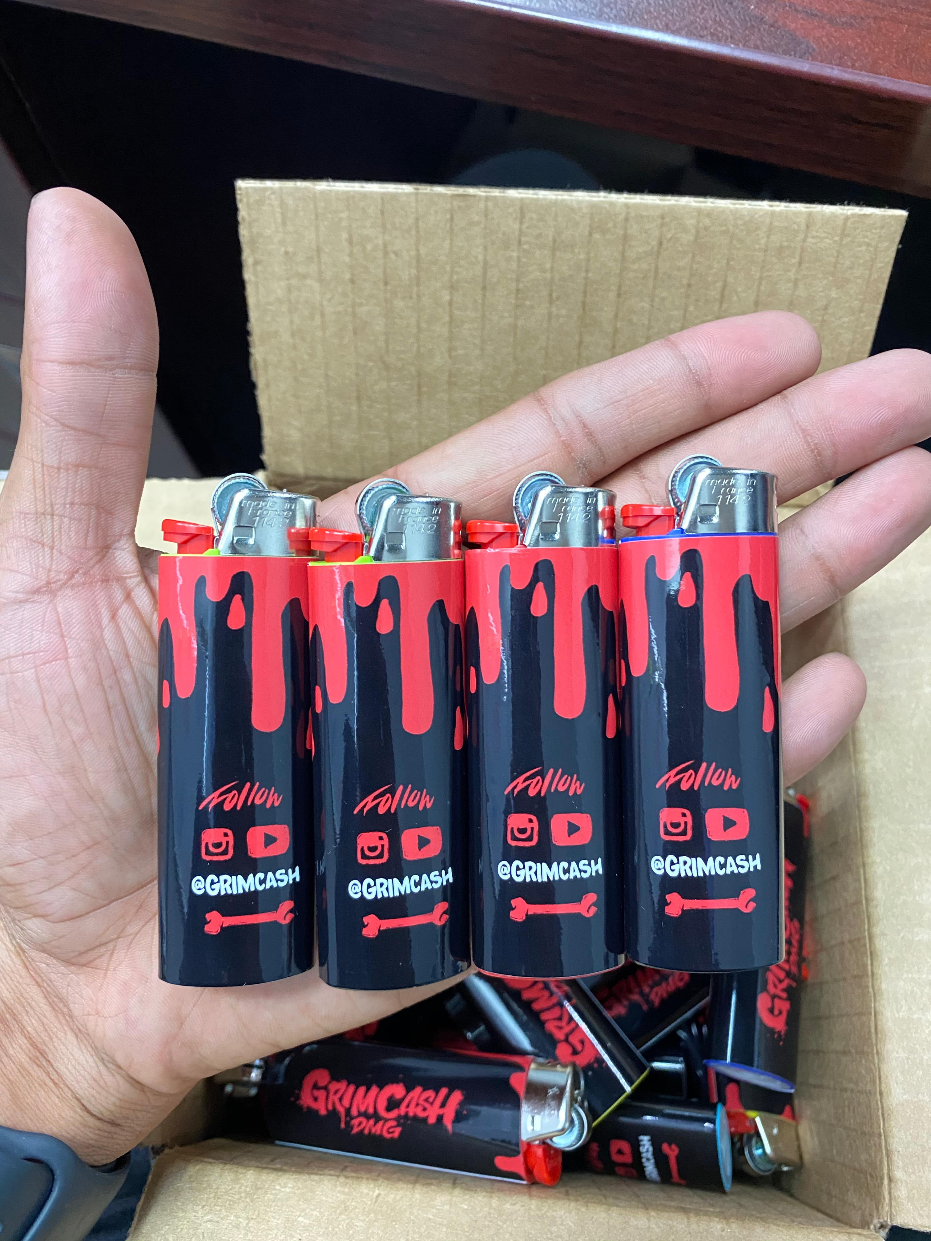 CUSTOM WRAPPED BIC LIGHTERS