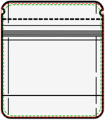 Custom Mylar Bag - Your Own Design (4x5) Round Edge