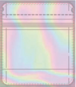 4x5 Round Edge Mylar - Hologram