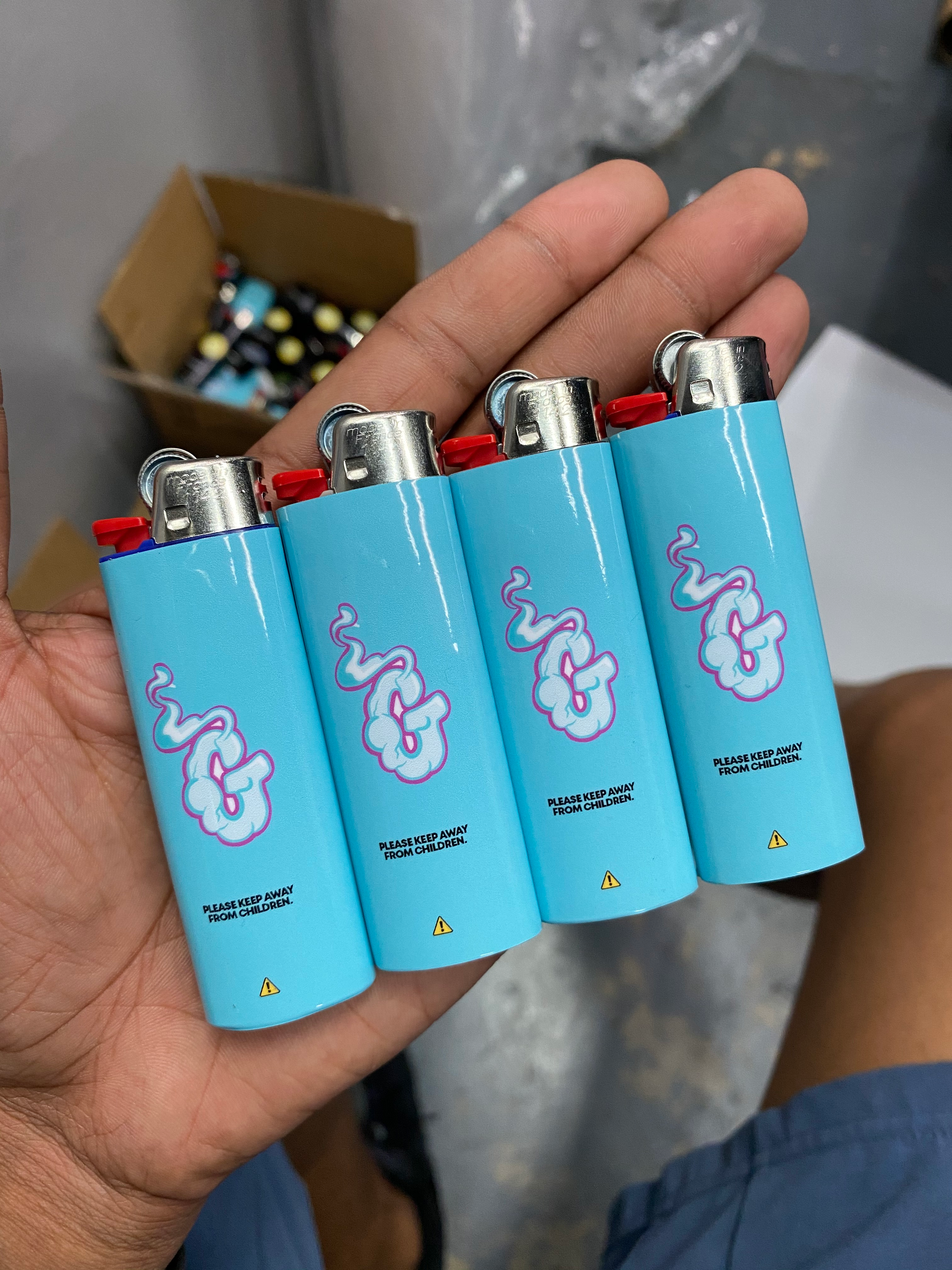 CUSTOM WRAPPED BIC LIGHTERS