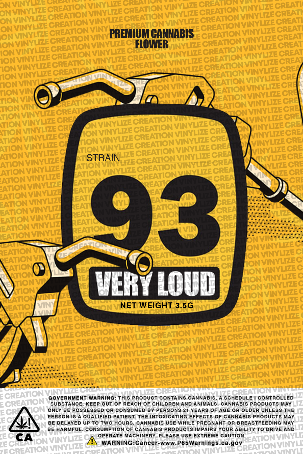 Custom Mylar Bag - 93 Very Loud