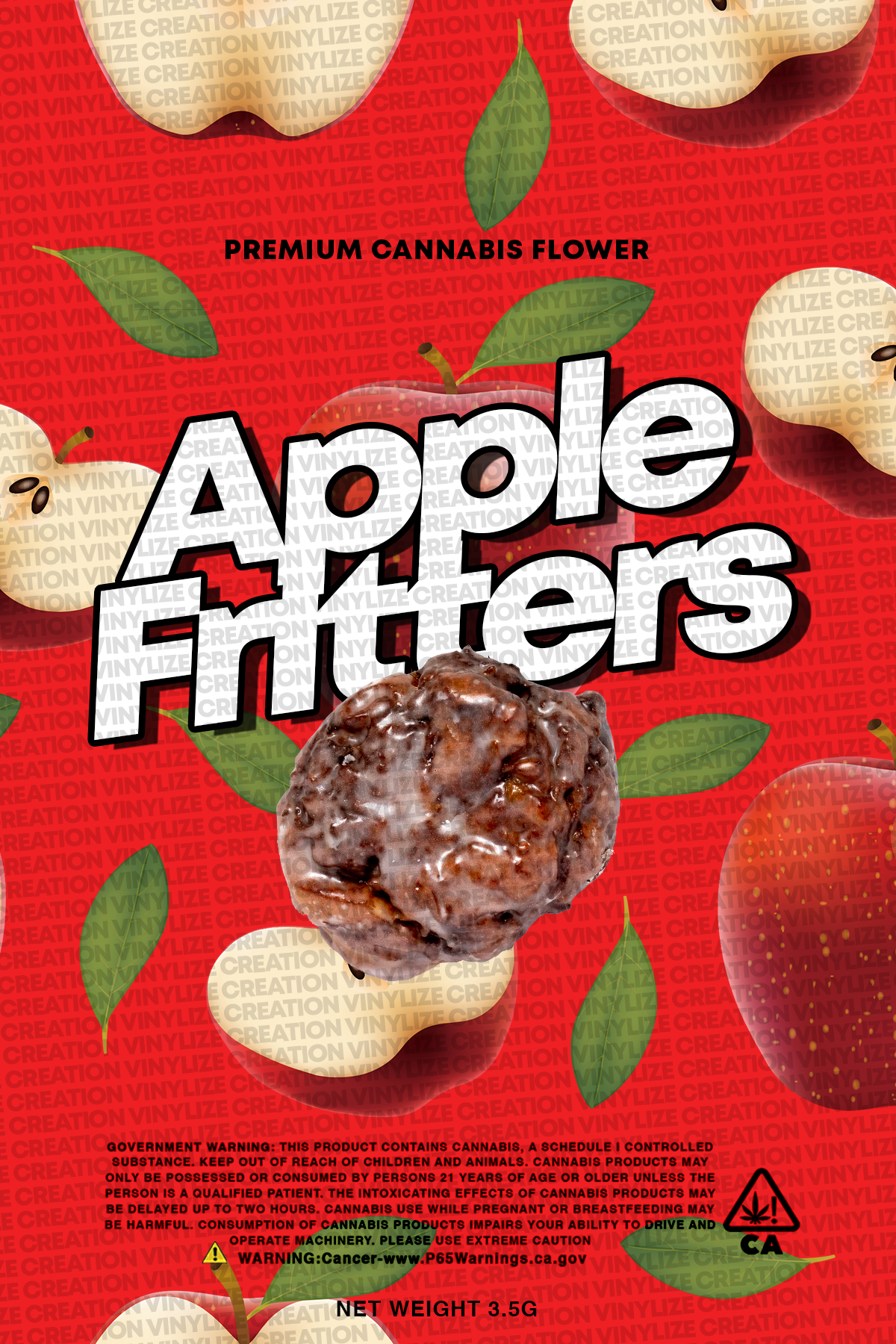 Custom Mylar Bag - Apple Fritter - Vinylize Creation