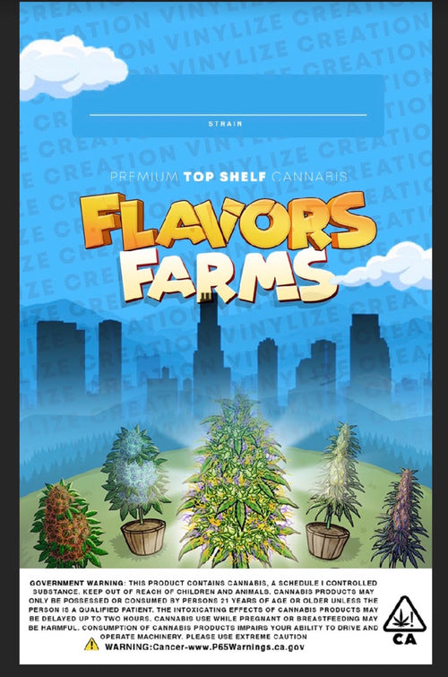 Custom Mylar Bag - Flavor Farms - Vinylize Creation