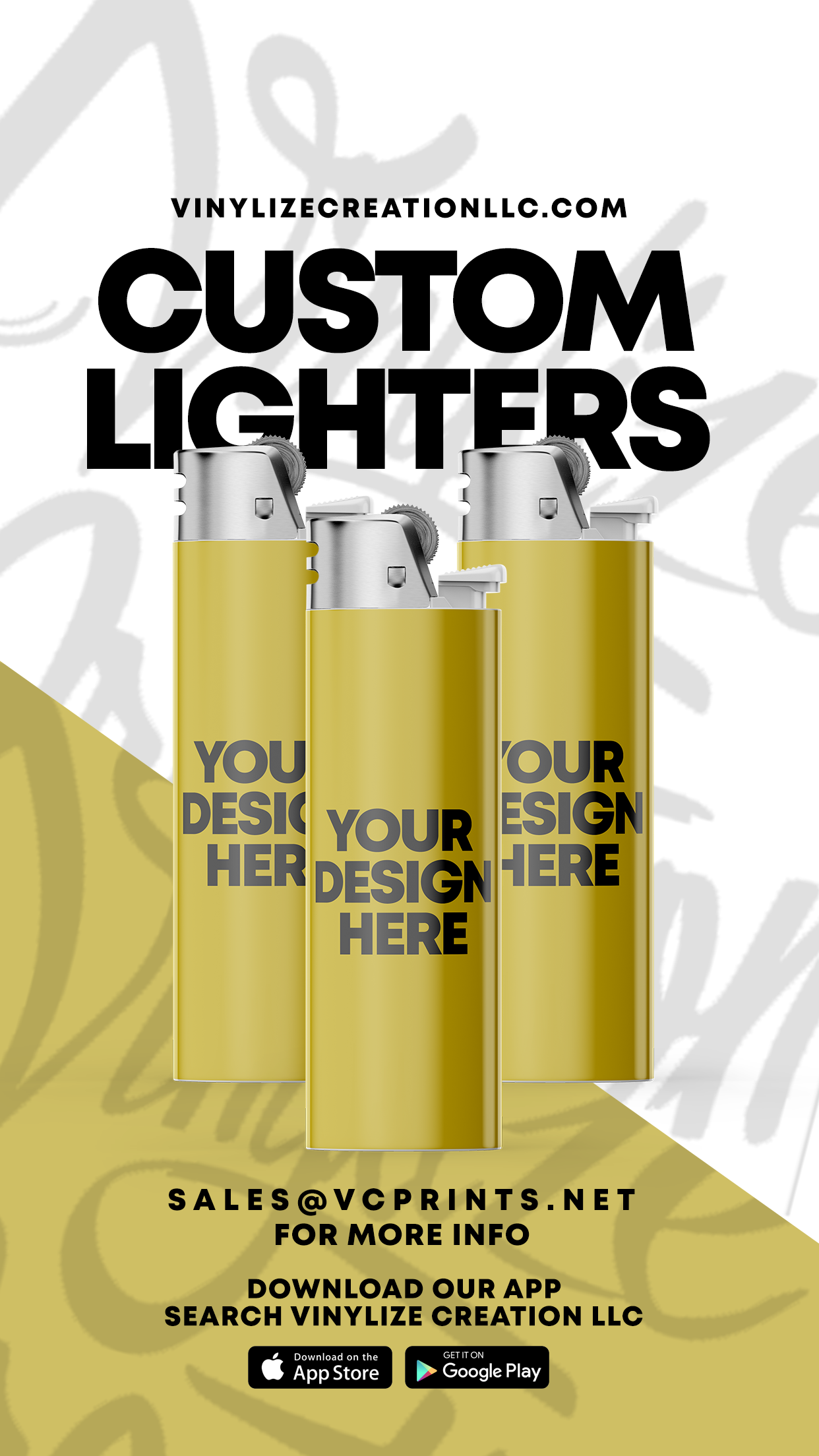 CUSTOM WRAPPED BIC LIGHTERS