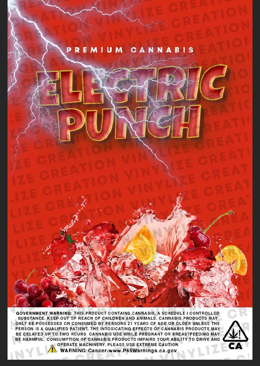 Custom Mylar Bag - Electric Punch