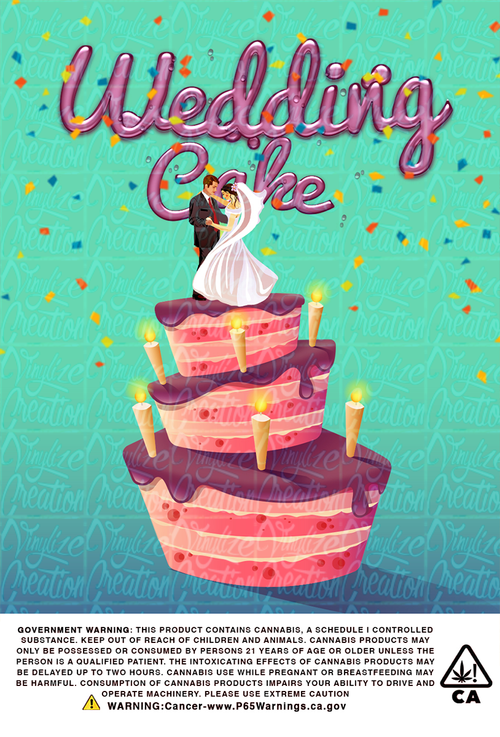 Custom Mylar Bag - Wedding Cake - Vinylize Creation