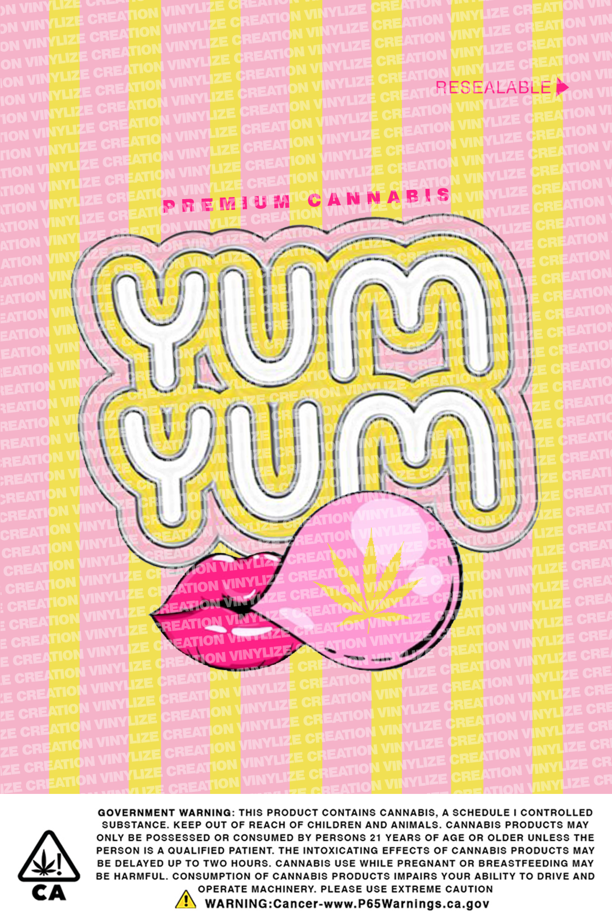 Custom Mylar Bag - YUM YUM