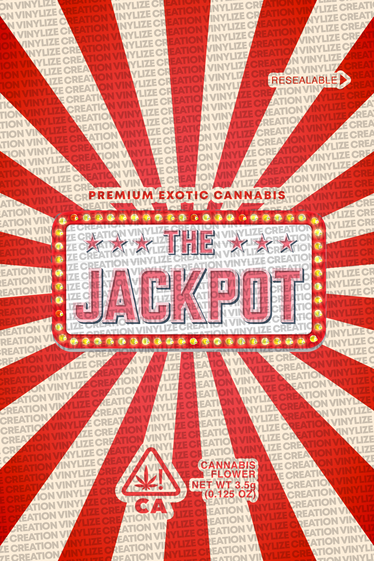 Custom Mylar Bag - Jackpot