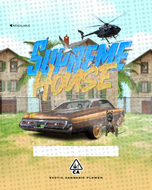 Custom Mylar Bag - Supreme house