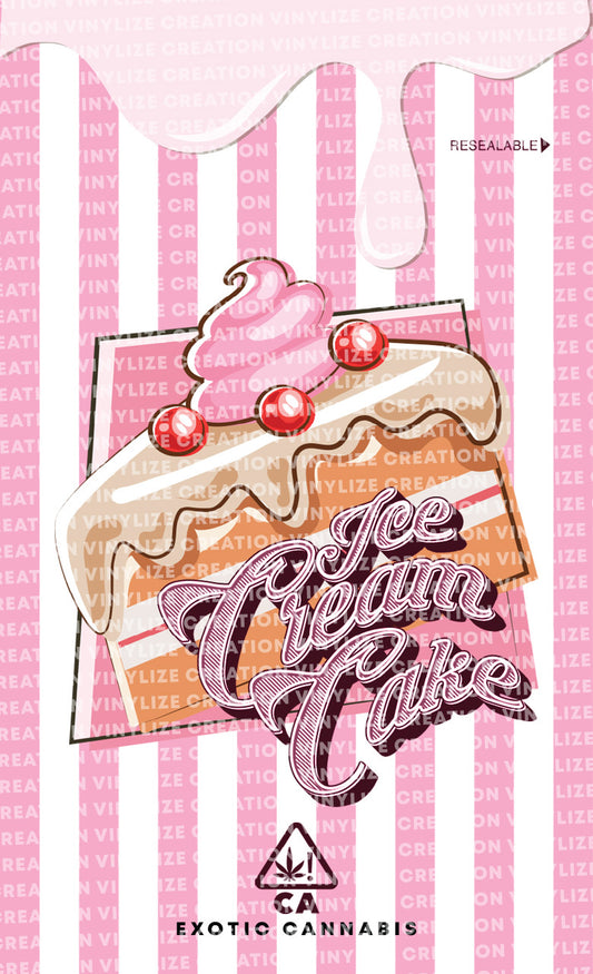 Custom Mylar Bag - Ice Cream Cake II